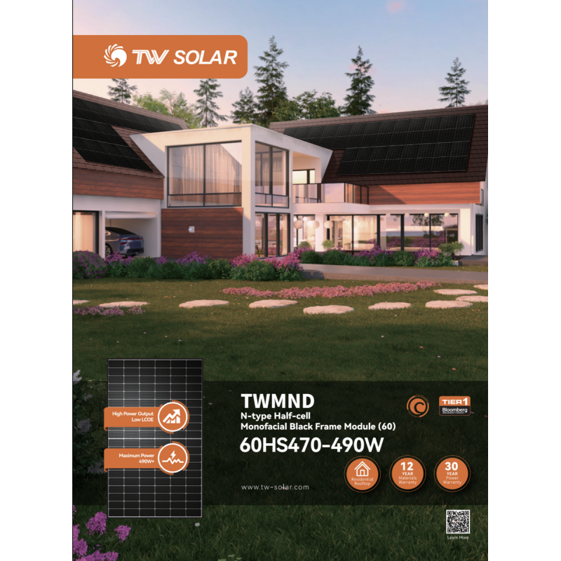 Panneau 490 WC TW Solar