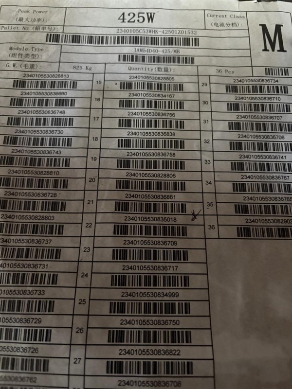 Panneau 425WC Bifacial