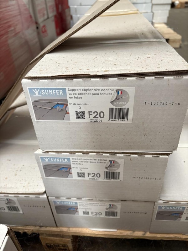 Support Toit tuiles 3 panneaux