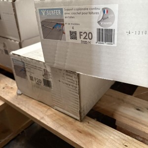 Support toit tuiles 4 panneaux